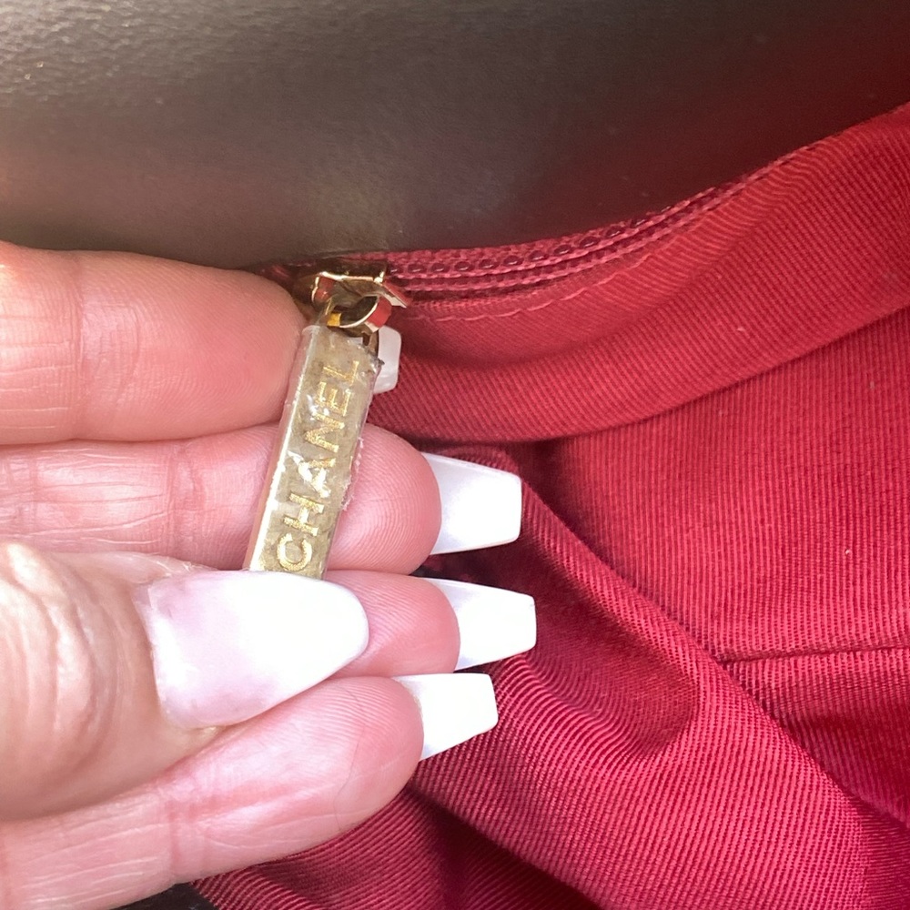 🖤 Rare Sherpa/ shearling authentic CHANEL 19 chain large bag / purse 🖤 - Picture 9 of 17